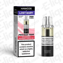 HAWCOS x Lost Mary Pro Max 7000 Strawberry Raspberry Cherry Ice 20mg Prefilled Pods