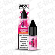 PIXL Nic Salt Vape Juice Strawberry Raspberry Cherry 10ml bottle with packaging