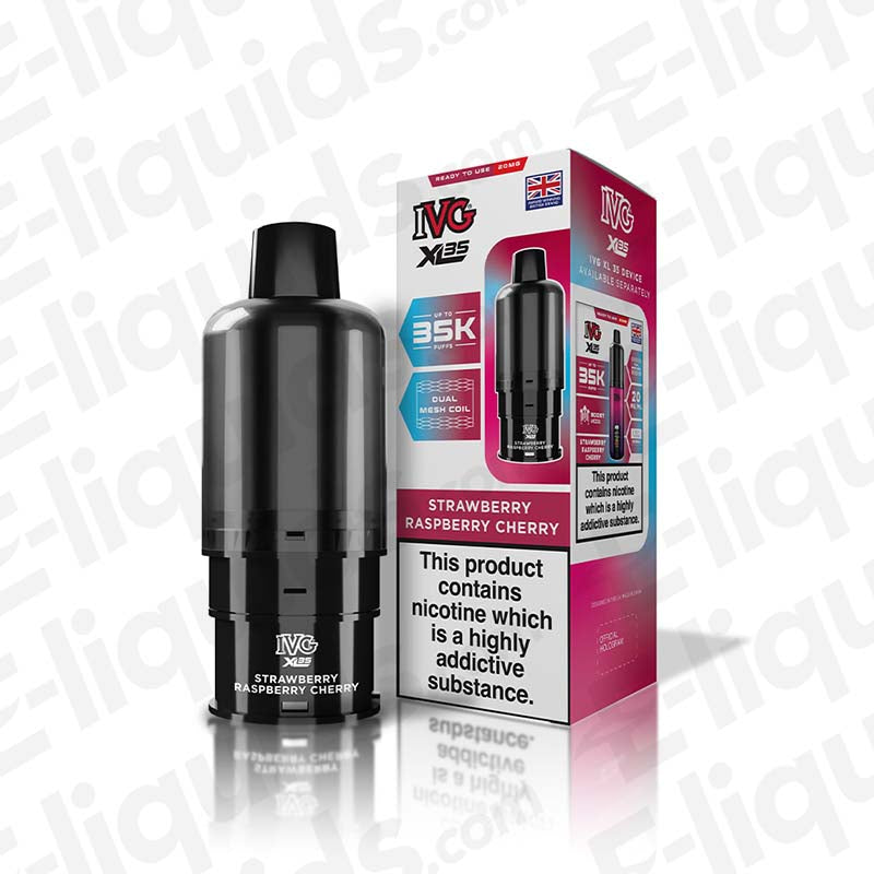 IVG XL 35 Strawberry Raspberry Cherry Prefilled Pods