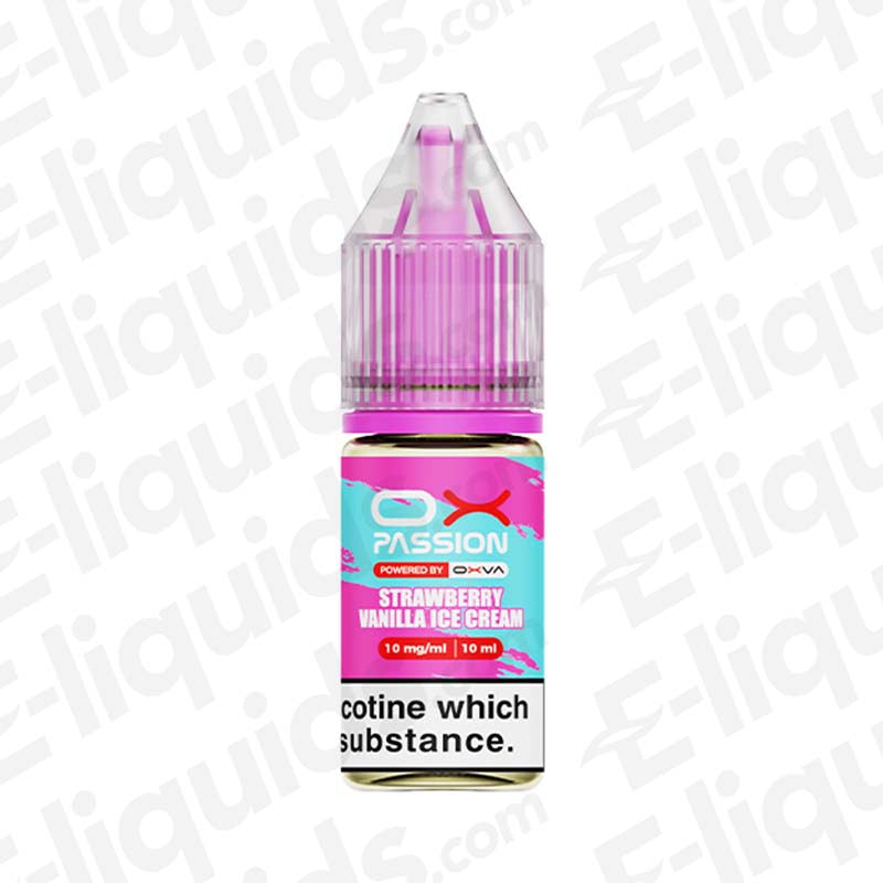 Strawberry Vanilla Ice Cream OX Passion Nic Salt E-liquid by OXVA