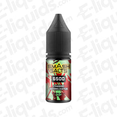 Smash Salts 6500 Strawberry Watermelon B'yum 10mg Nic Salt E-liquid