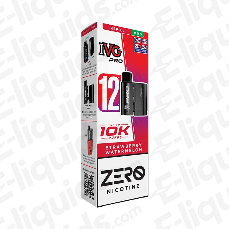IVG Pro 12 0mg Prefilled Pods Strawberry Watermelon