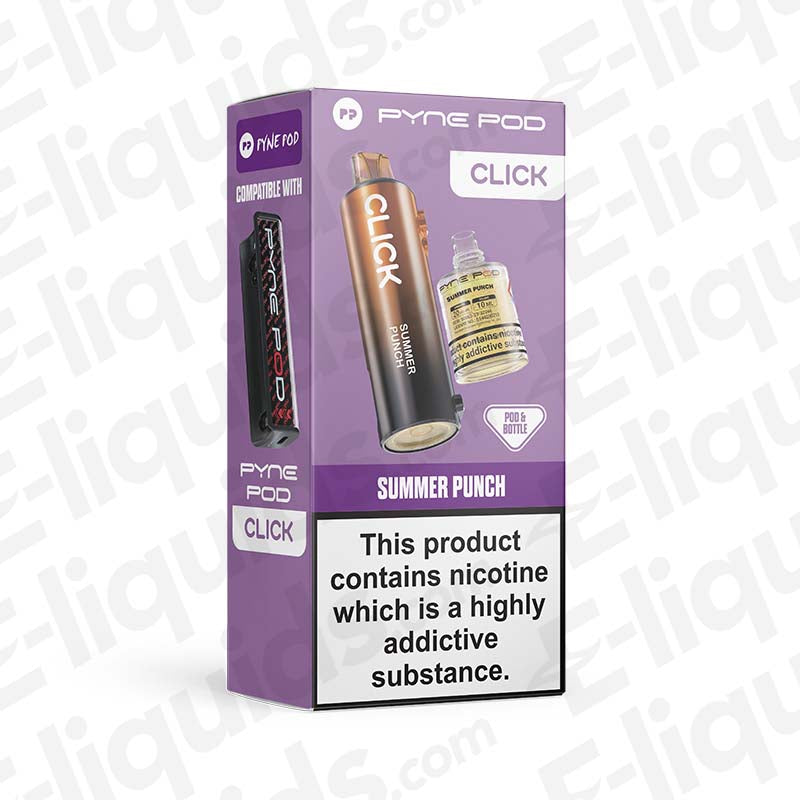 Pyne Pod Click 50K Summer Punch Prefilled Pod with Summer Punch flavour in purple packaging.