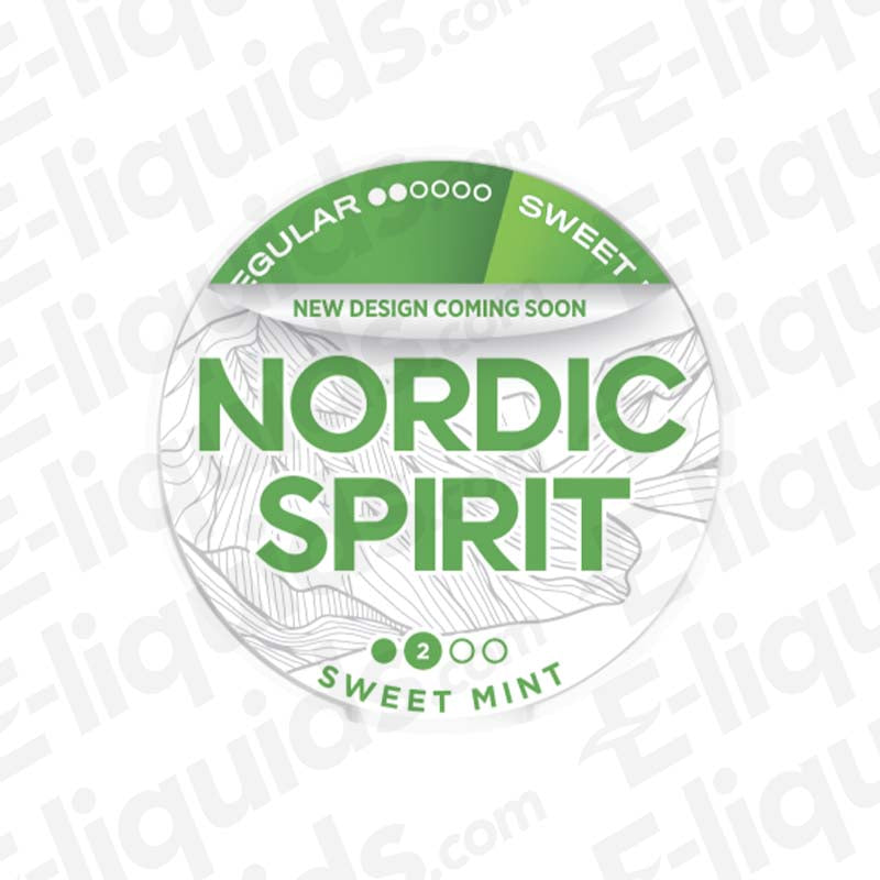 Nordic Spirit Sweet Mint Nicotine Pouches with smooth Mint flavour and 6mg of nicotine per pouch.