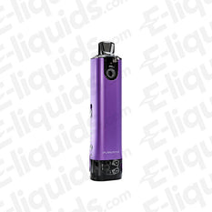 SX PureMax Mini Pod Kit in purple, featuring a compact design and clear LED indicators for power.