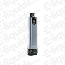 SX PureMax Mini Pod Kit in sleek silver design, featuring compact form, LED indicator, and power button.