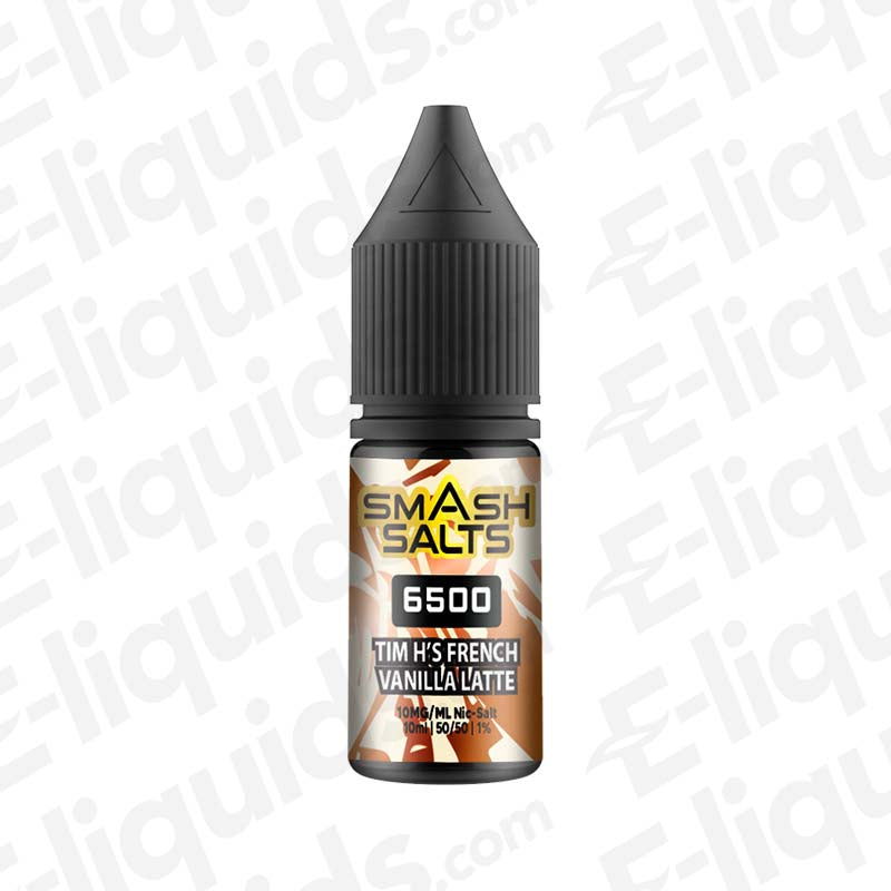 Smash Salts 6500 Tim H's French Vanilla Latte 10mg Nic Salt E-liquid