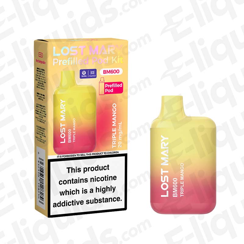 Lost Mary BM600 Prefilled Pod Kit | Rechargeable Lost Mary BM600 Prefilled Pod Kit | Rechargeable