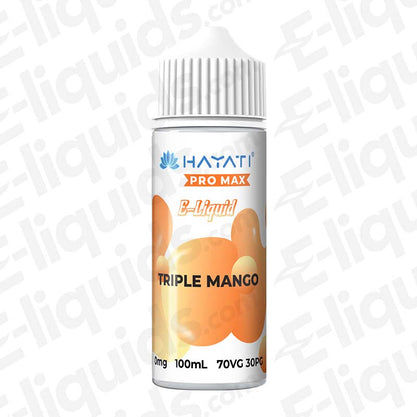 Hayati Pro Max 70/30 Triple Mango 100ml Shortfill E-liquid