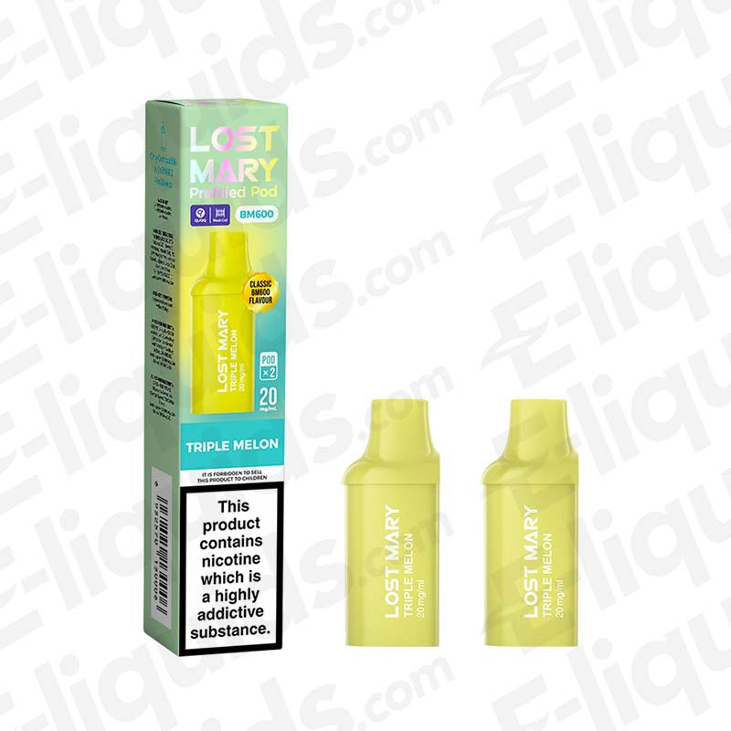 Lost Mary BM600 Pineapple Ice Prefilled Pods 2 Pack | Icy Lost Mary BM600 Pineapple Ice Prefilled Pods 2 Pack | Icy