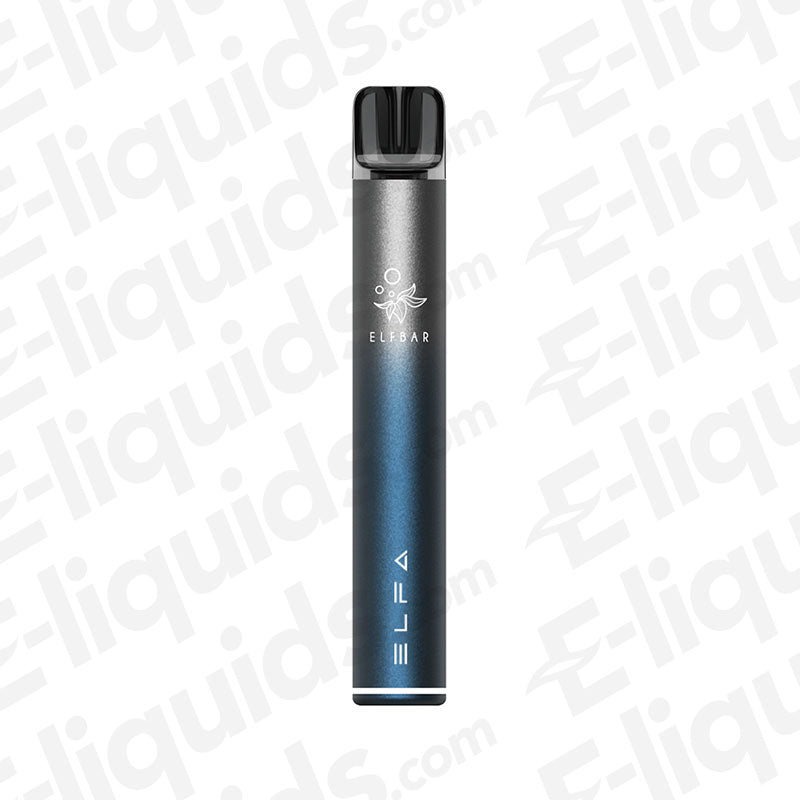 Elf Bar ELFA Pro Pod Kit Vape Device in sleek blue and silver design, featuring powerful 500mAh battery for extended vaping.