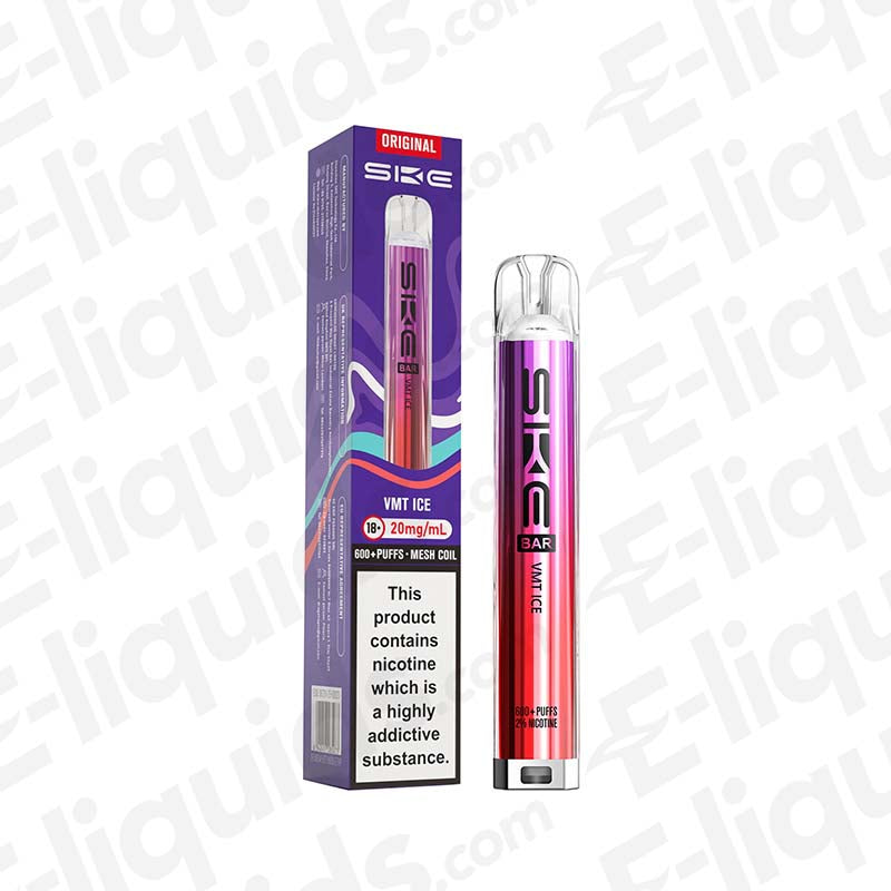 S K E Bar 600 V M T Ice 20 MG Vape Pod Kit