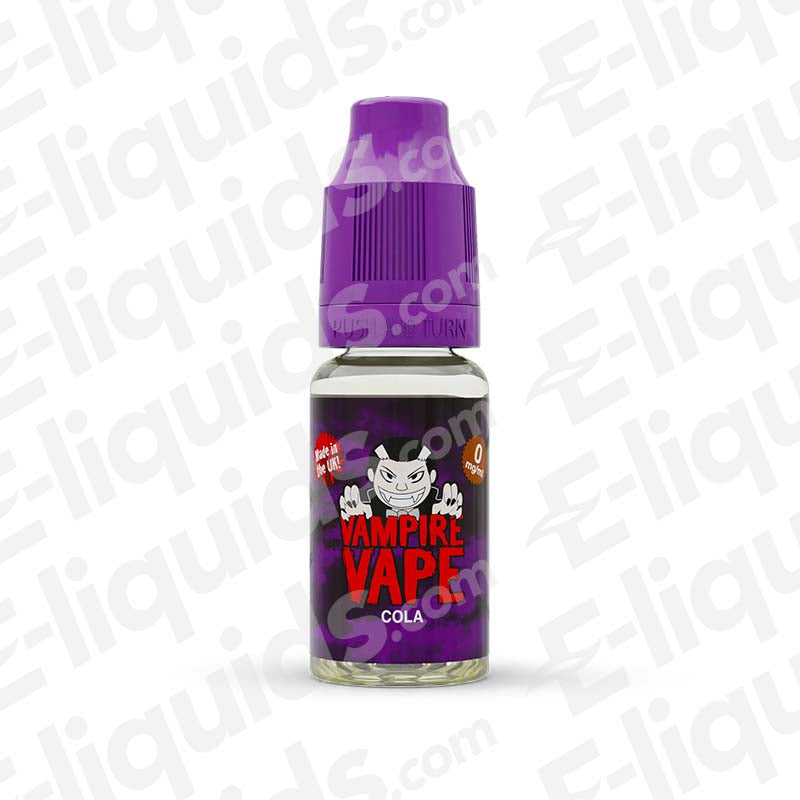 Vampire Vape Cola 50/50 Vape Juice with fizzy Cola flavour in a 10ml bottle.