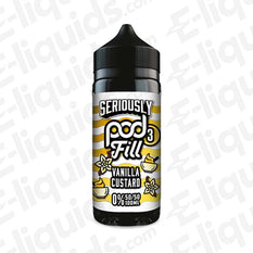 Vanilla Custard Seriously Pod Fill 3 Shortfill E-liquid by Doozy Vape Co