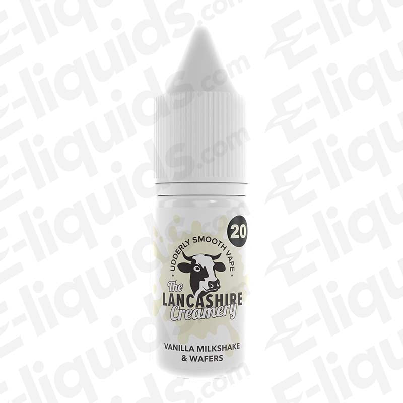 Lancashire Creamery Vanilla Milkshake Wafers 20mg Nic Salt E-liquid