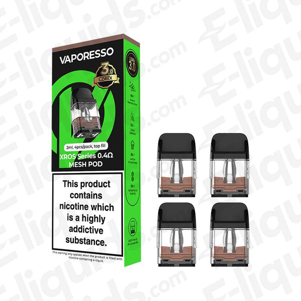 vaporesso xros 3 vs 4 Corex 3.0 0.4 Ohm Pod Pack Colours:Silk White nexio Jogo 4 Colheres Silicone