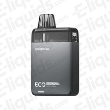 Vaporesso Eco Nano Metal Edition Vape Kit in sleek black design, showcasing its compact and user-friendly features.