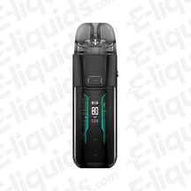 Vaporesso Luxe XR Max Black Pod Kit with 80W display, featuring sleek design and compact durability.