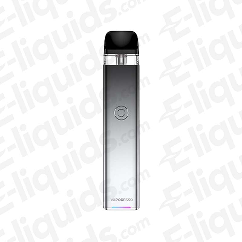 Vaporesso XROS 3 Icy Silver Vape Pod Kit with 1000mAh battery and refillable 2ml RDTL pod designed for novice vapers.