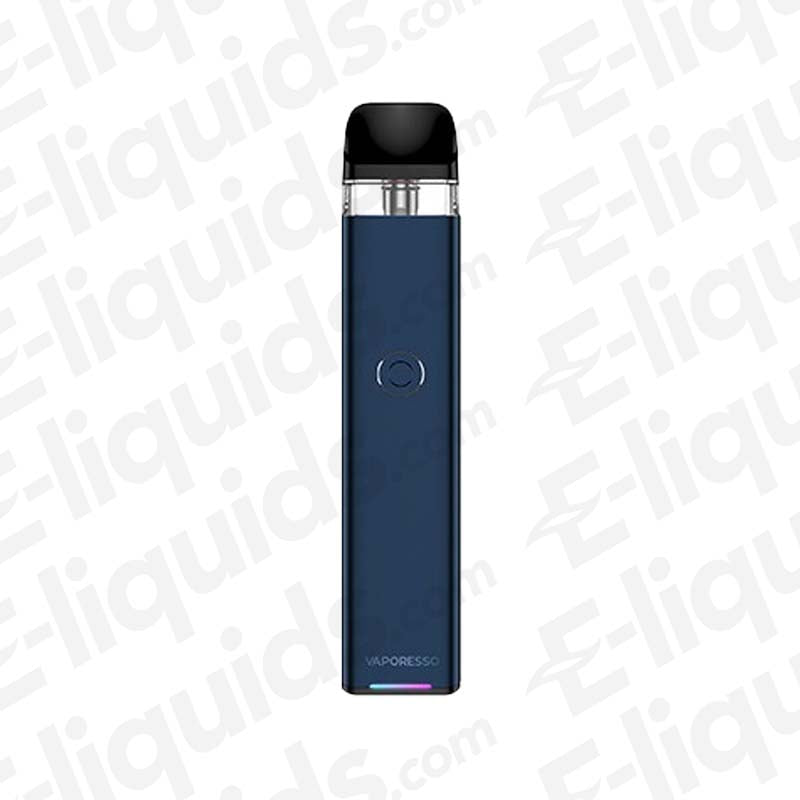 Vaporesso XROS 3 Navy Blue Vape Pod Kit with built-in 1000mAh battery and refillable 2ml pod, ideal for novice vapers. 
