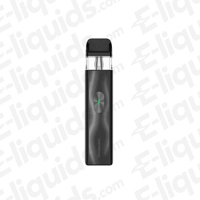Vaporesso XROS 4 Mini Pod Kit in sleek black design, showcasing advanced vaping technology for rich flavor.