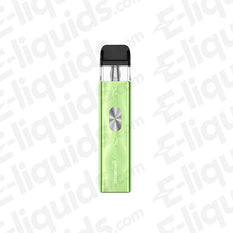 Vaporesso XROS 4 Mini Pod Kit in green, showcasing sleek design and advanced vaping features.