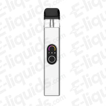 Vaporesso XROS 4 Pod Kit in sleek silver design, showcasing advanced technology for enhanced vaping experience.