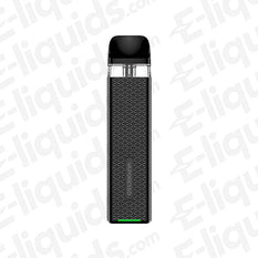 Vaporesso XROS 3 Mini Vape Pod Kit, sleek black design with refillable pod, ideal for beginner vapers.
