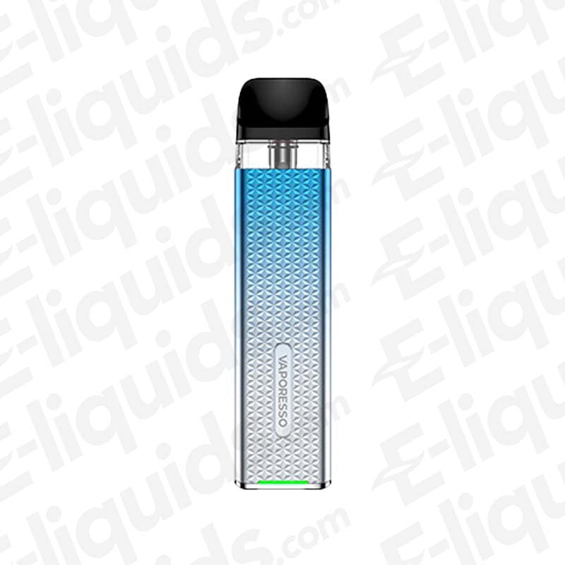 Vaporesso XROS 3 Mini Sky Blue Vape Pod Kit with 1000mAh battery and 2ml refillable pod. Ideal for easy first-time vaping.