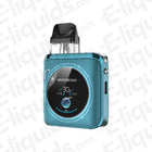 Vaporesso XROS 4 Nano Vape Pod Kit in teal color with a digital screen and adjustable airflow feature.