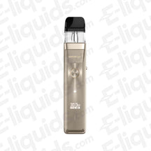Vaporesso Xros Pro Pod Kit in gold color, featuring a sleek design and user-friendly controls for MTL vaping.