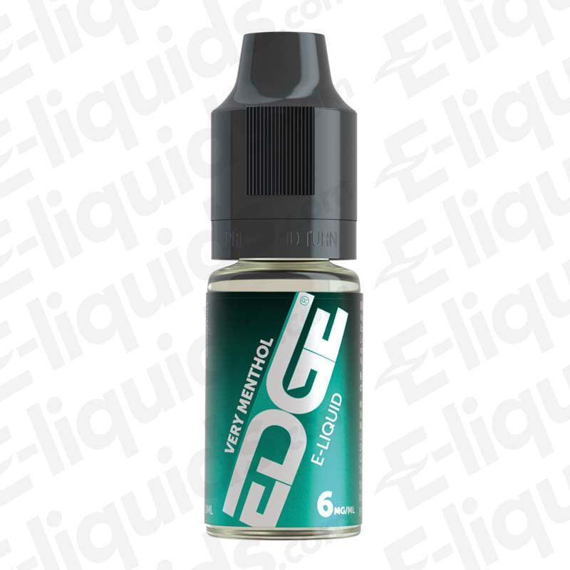 Very Menthol 50/50 E-liquid by EDGE 10ml bottle with strong minty menthol flavor, suitable for pod kits and mouth to lung devices.