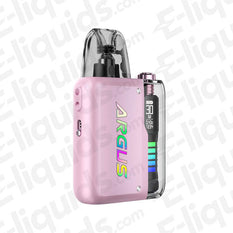 Voopoo Argus P2 Pod Kit in pink, featuring adjustable power and dual pod system for versatile vaping.