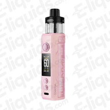 VooPoo Drag S2 Pod Mod Kit in pink color, featuring a sleek design and digital display for advanced vaping.