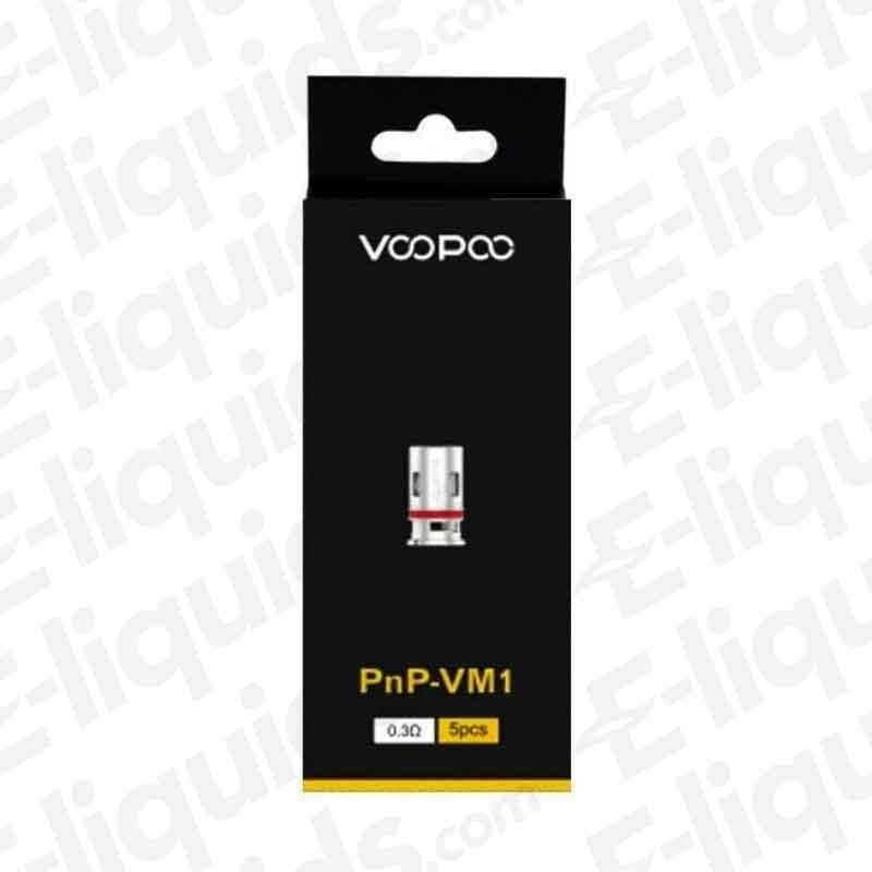 VooPoo PnP VM1 0.3 Ohm Coils (Pack of 5) for DTL Vaping