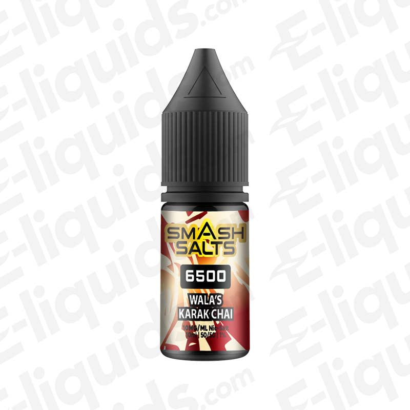 Smash Salts 6500 Wala's Karak Chai 10mg Nic Salt E-liquid
