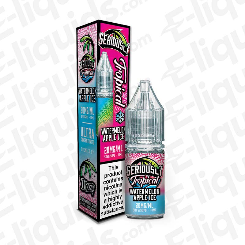 Doozy Vape Co Seriously Tropical Watermelon Apple Ice 20mg Nic Salt E-liquid
