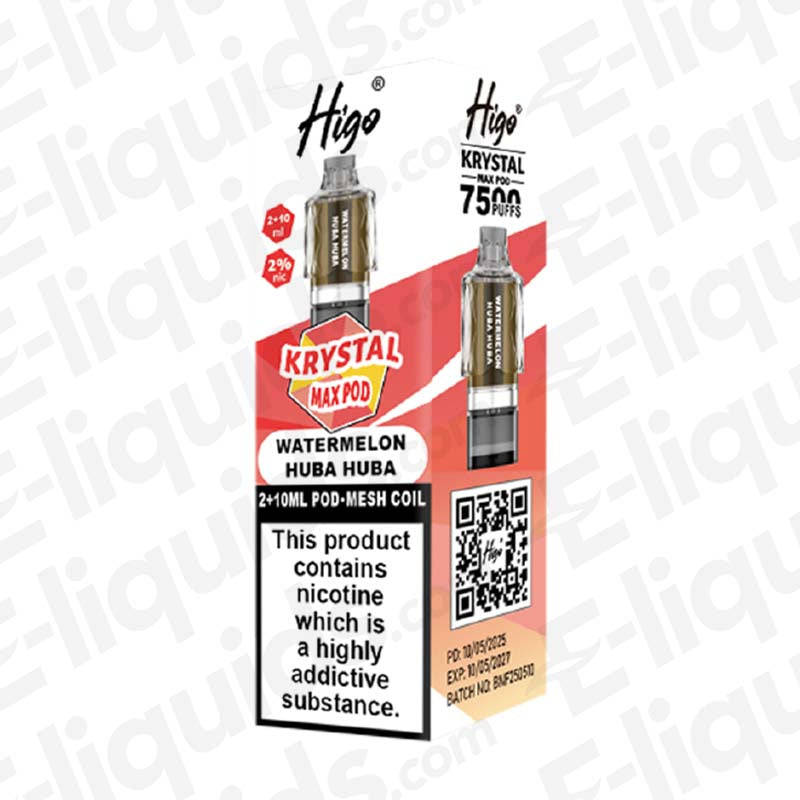 Higo Krystal Max Watermelon Huba Huba 20mg Prefilled Pods