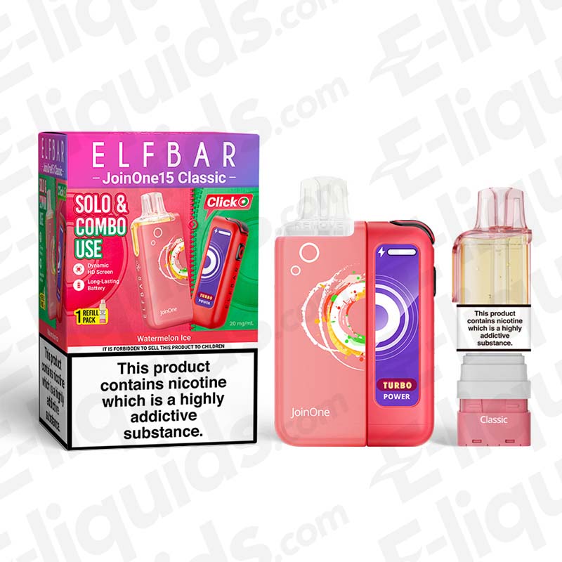 ELF BAR JoinOne15 Classic Strawberry Raspberry Cherry Ice Prefilled Pod Kit ELF BAR JoinOne15 Classic Strawberry Raspberry Cherry Ice Prefilled Pod Kit