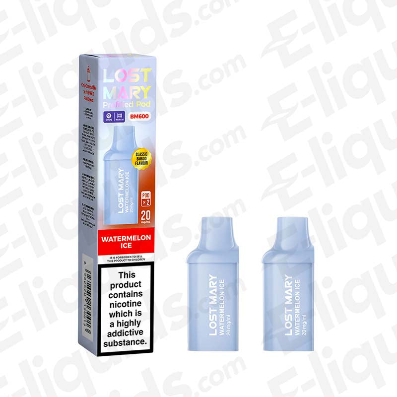 Lost Mary BM600 Pineapple Ice Prefilled Pods 2 Pack | Icy Lost Mary BM600 Pineapple Ice Prefilled Pods 2 Pack | Icy