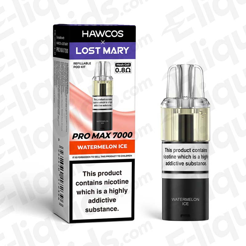 HAWCOS x Lost Mary Pro Max 7000 Watermelon Ice 20mg Prefilled Pods