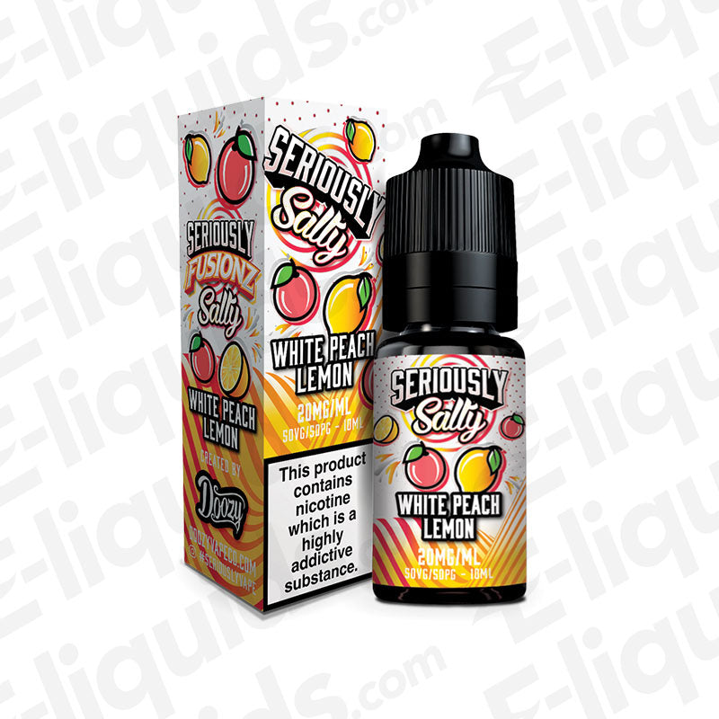 Doozy Vape Co Seriously Fusionz White Peach Lemon 20mg Nic Salt E-liquid