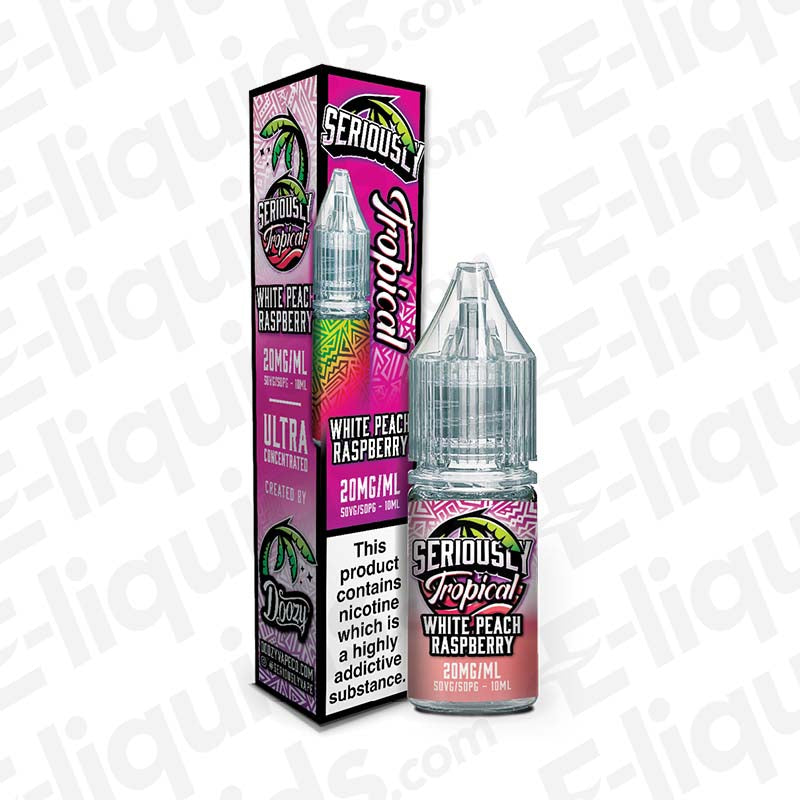 Doozy Vape Co Seriously Tropical White Peach Raspberry 20mg Nic Salt E-liquid
