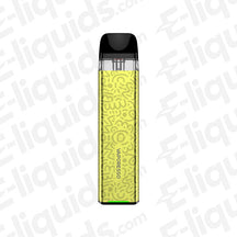 Vaporesso XROS 3 Mini Lemon Yellow Vape Pod Kit with 1000mAh battery, refillable 2ml RDTL pod, ideal for beginners