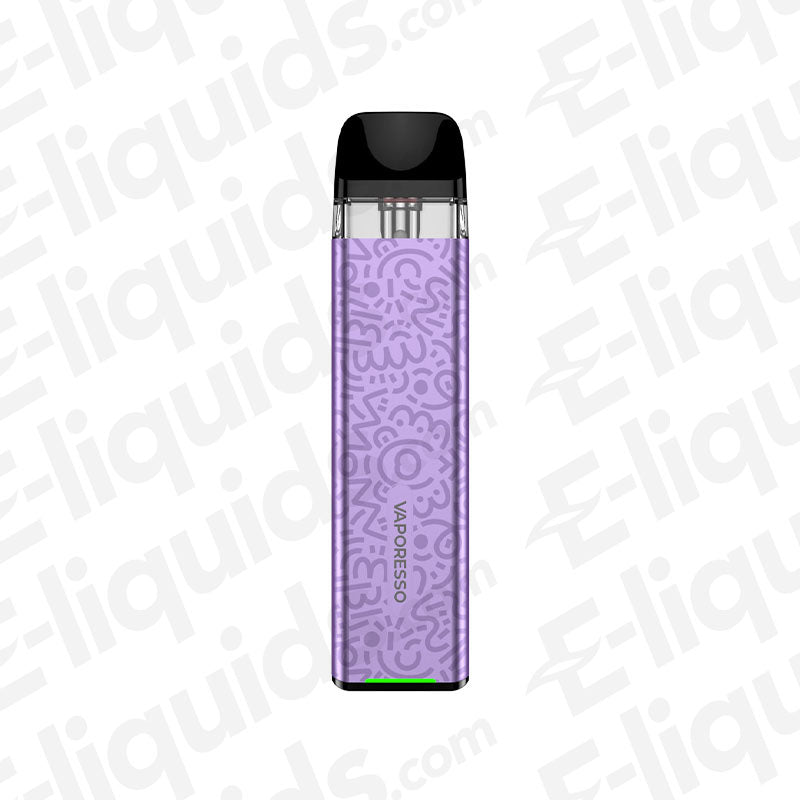 Vaporesso XROS 3 Mini Lilac Purple Vape Pod Kit with 1000mAh battery and 2ml refillable pod, ideal for beginners switching to vaping.