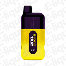 PIXL Duo Legal Big Puff Disposable Vape with Kiwi Banana and Strawberry flavors in a sleek design.