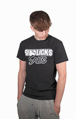Six Licks Salts T-shirt in Black
