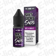 Six Licks Bite The Bullet 20mg Nic Salt E-liquid