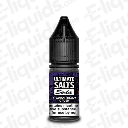 blackcurrant crush nic salt eliquid by ultimate puff soda