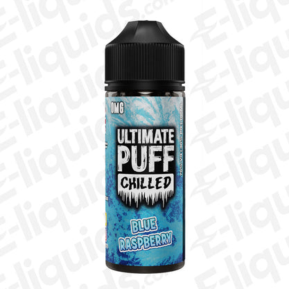 blue raspberry shortfill eliquid by ultimate puff chillled